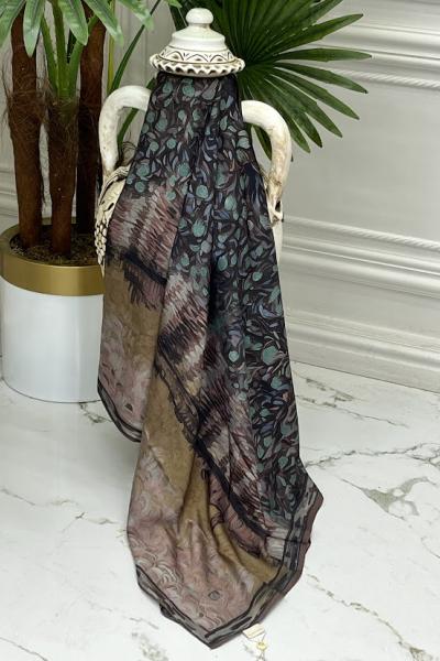 0021 Neva Şal Kahverengi