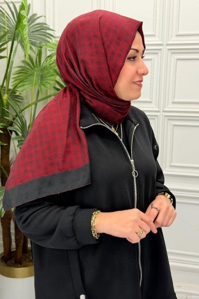 0022B Koza Şal Bordo