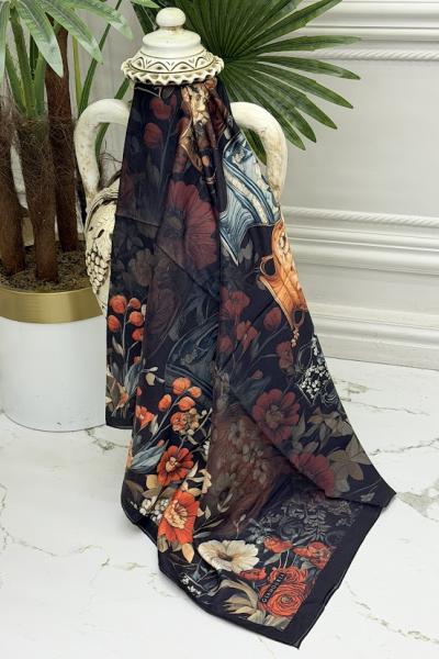 0023 Bahar Şal Siyah