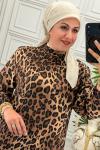 057 Elbise Leopar