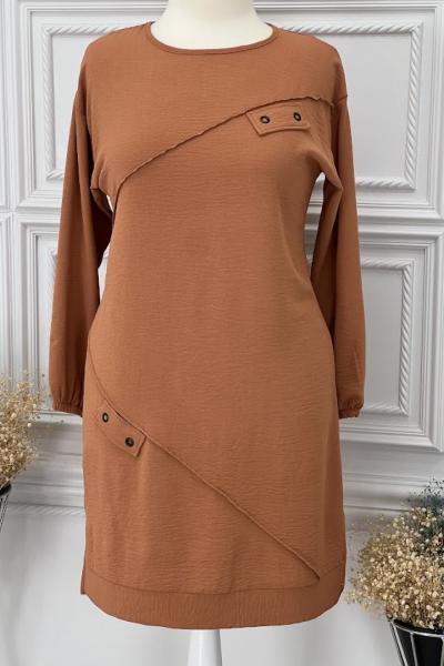 0011 Ayrobin Tunik Somon