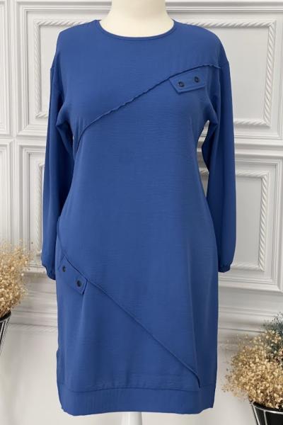 0011 Ayrobin Tunik İndigo