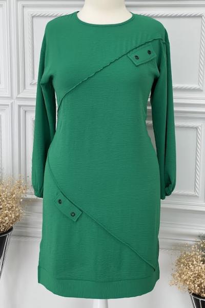 0011 Ayrobin Tunik Zümrüt