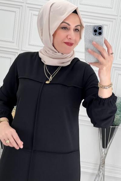 0014 Arzu Elbise  Siyah