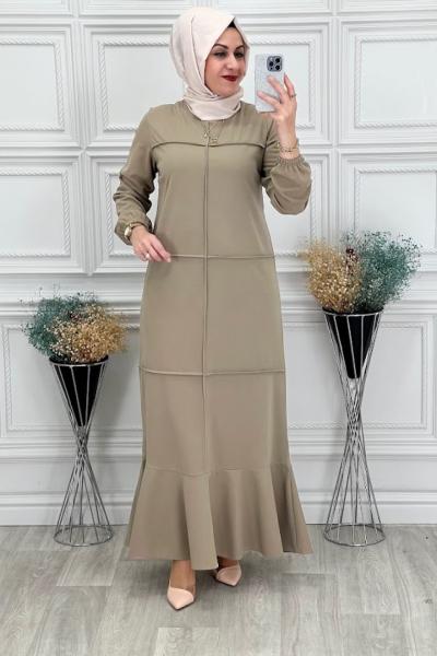 0014 Arzu Elbise Taş Rengi