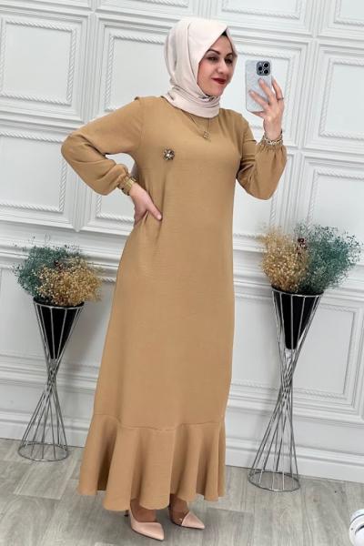 0016 Rüya Elbise Sütlü Kahve