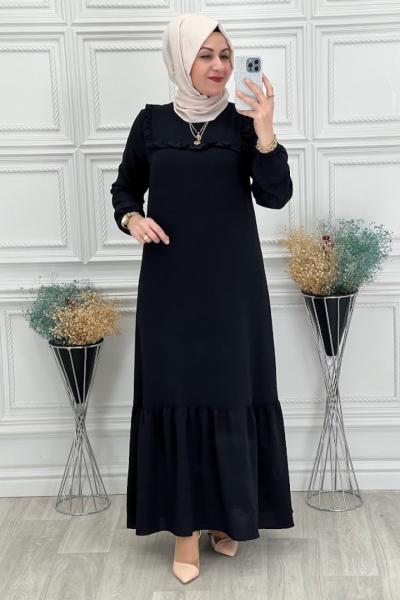 0017 Liya Elbise Siyah