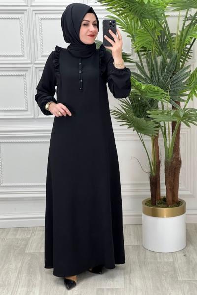 0018 Gonca Elbise Siyah