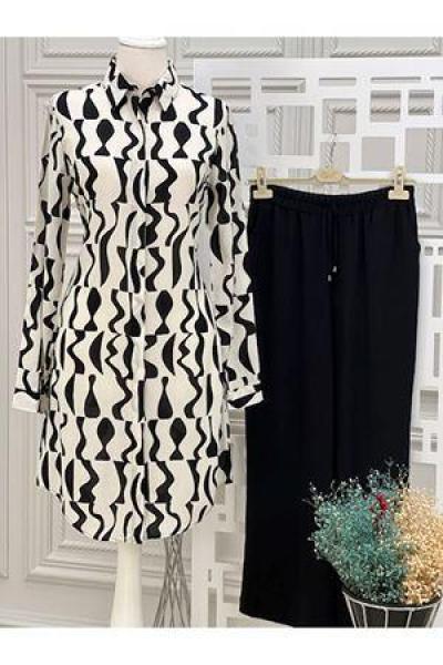 002 Viskon Tunik Beyaz Diğer