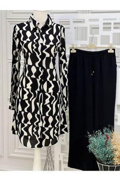 002 Viskon Tunik Siyah Diğer