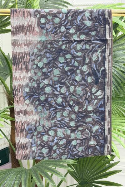 0021 Neva Şal Kahverengi