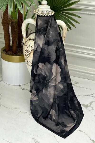 0028 Fransız İpeği Şal Siyah