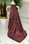 0029 Anatolia Etnik Şal Bordo