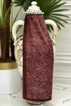 0029 Anatolia Etnik Şal Bordo