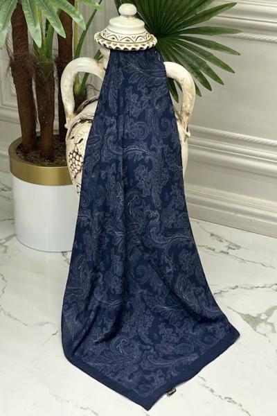 0030 Bambu Kraş Şal Lacivert