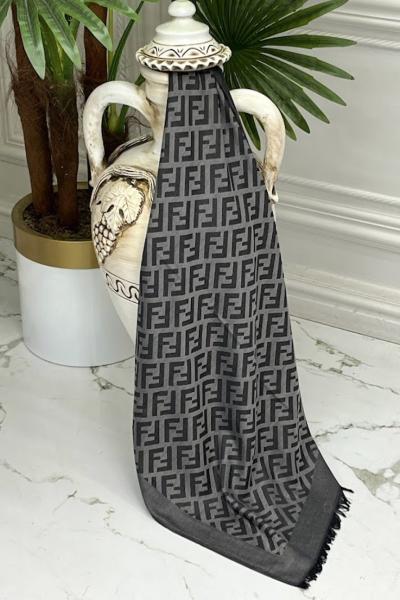 0031 F Yün İpek Şal Antrasit