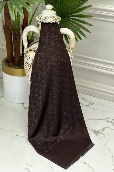 0032 Gucci Yün İpek Şal  Acı Kahve