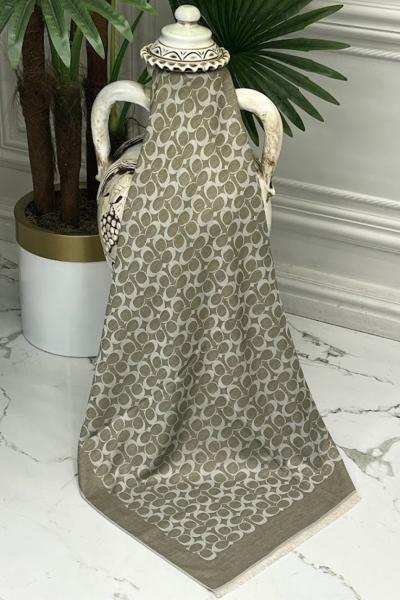 0033 Coach Yün İpek Şal  Haki