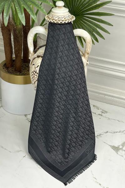 0034 Dior Yün İpek Şal  Antrasit