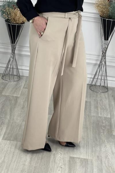 0213 Pantolon Etek Taş Rengi