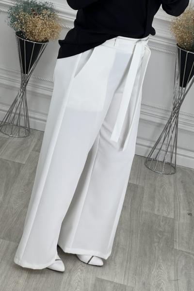 0213 Pantolon Etek Beyaz