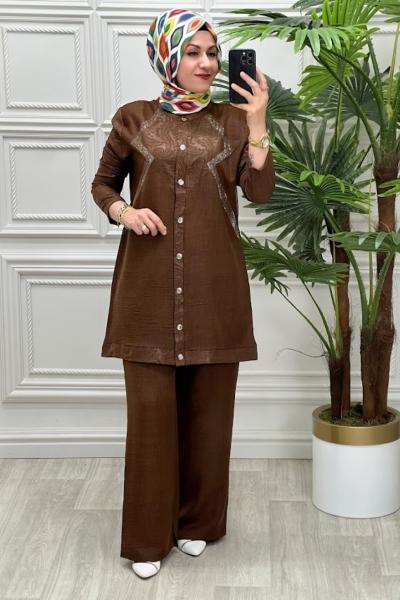 02302 Takım Kahverengi