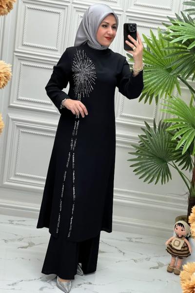 0335 Tunik Takım Siyah