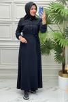0362 Elbise  Antrasit