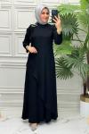 0367 Elbise  Siyah