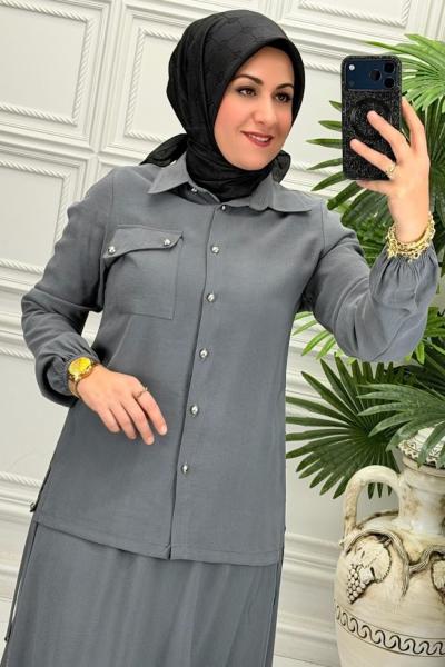 0371 Etekli Takım  Gri