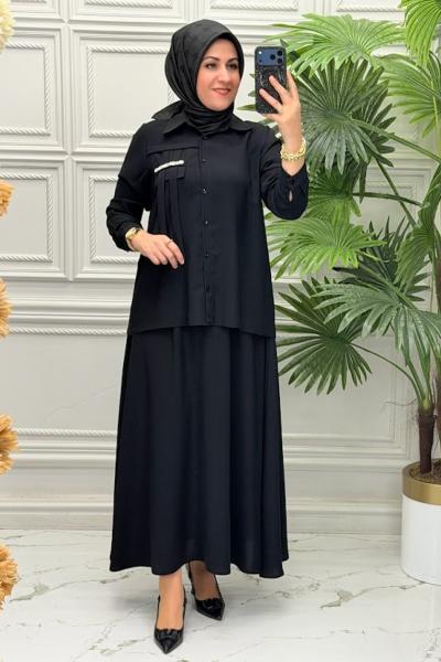 0375 Etekli Takım  Siyah