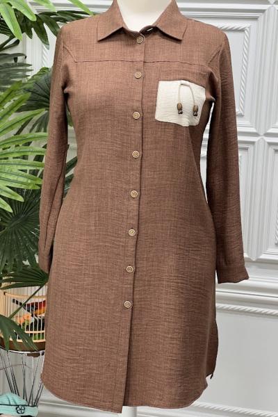 0504B Tunik Kahverengi