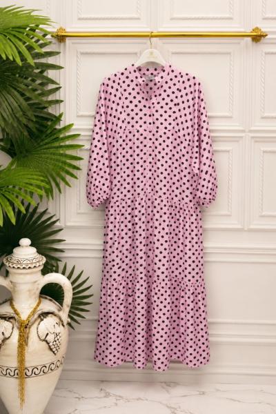0636 Elbise Pembe