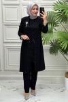 10022 Tunik Takım  Siyah