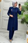 10022 Tunik Takım   İndigo
