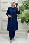10022 Tunik Takım   İndigo