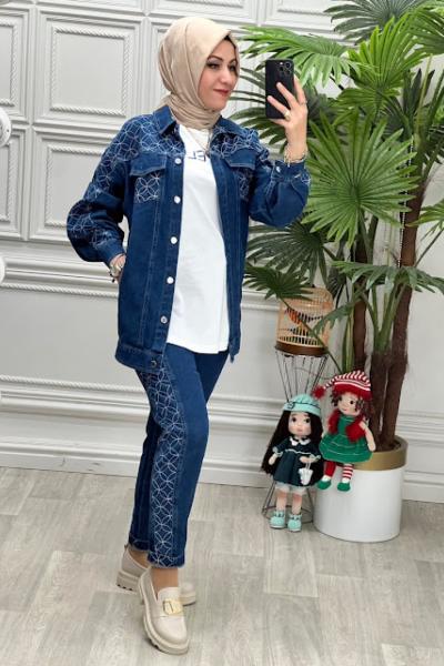 10398 Tunik Takım Lacivert