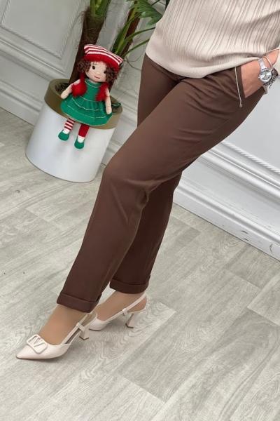 1046B Pantolon Kahverengi