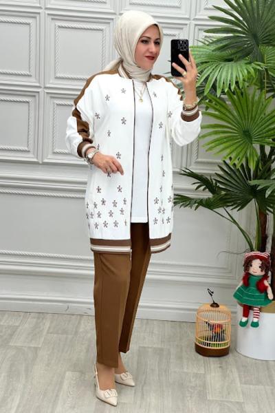 10472 Üçlü Takım Kahverengi