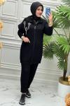 1084 Tunik Takım  Siyah