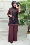 10873  Tunik  Takım  Bordo