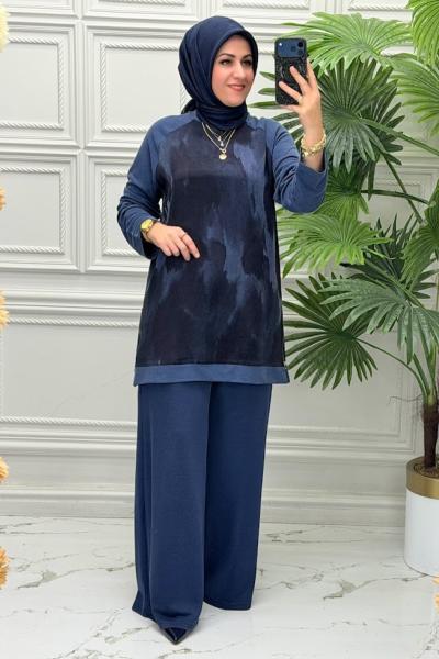 10873  Tunik Takım  Lacivert
