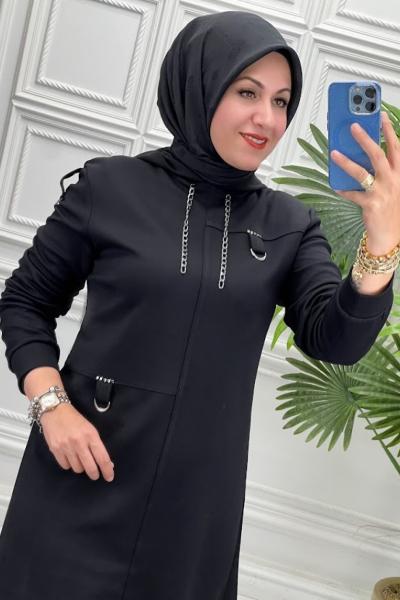 1096 Tunik Takım  Siyah