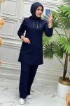 1096 Tunik Takım   Lacivert