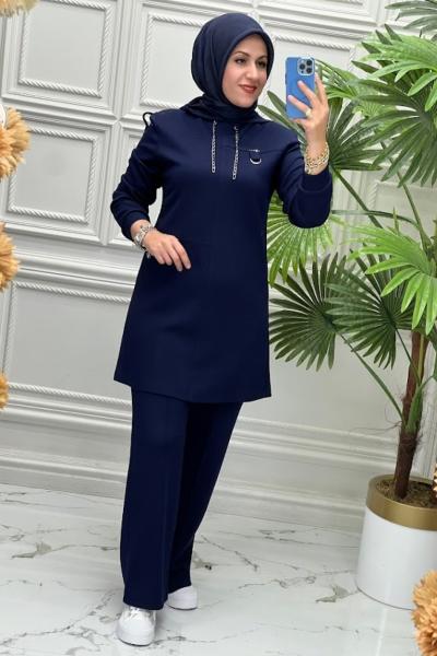1096 Tunik Takım   Lacivert