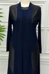 1098 Elbise  Lacivert