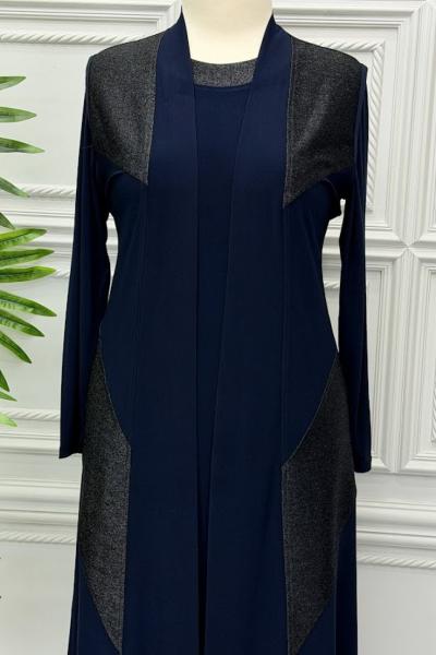 1098 Elbise  Lacivert