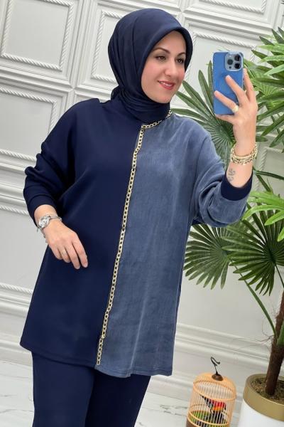 11000 Tunik Takım  Lacivert