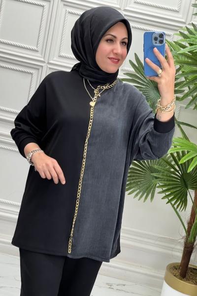 11000 Tunik Takım  Siyah