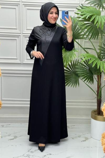 11099 Elbise  Siyah
